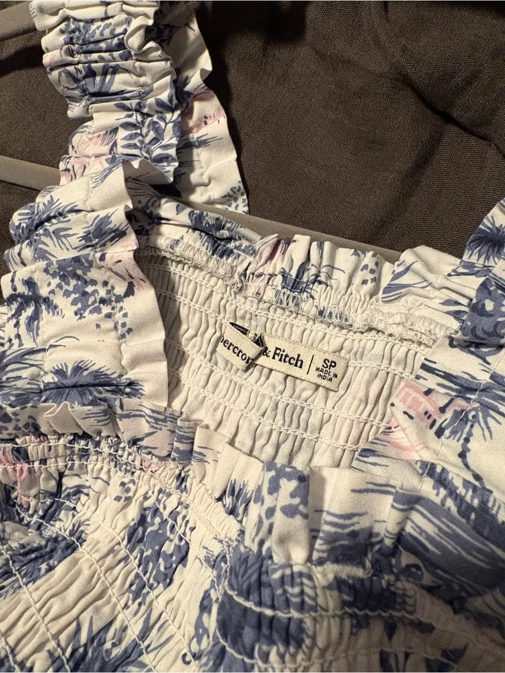 Like new Abercrombie & Fitch smocked bodice easy maxi dress